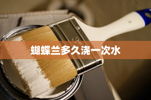 蝴蝶兰多久浇一次水