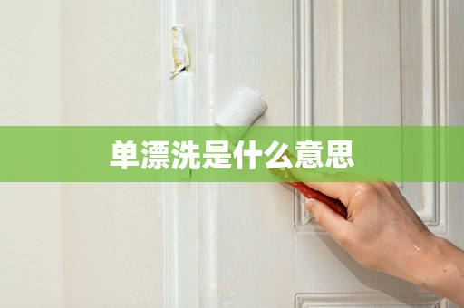 单漂洗是什么意思