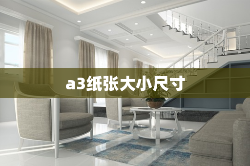 a3纸张大小尺寸