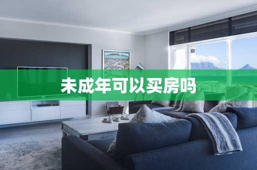 未成年可以买房吗