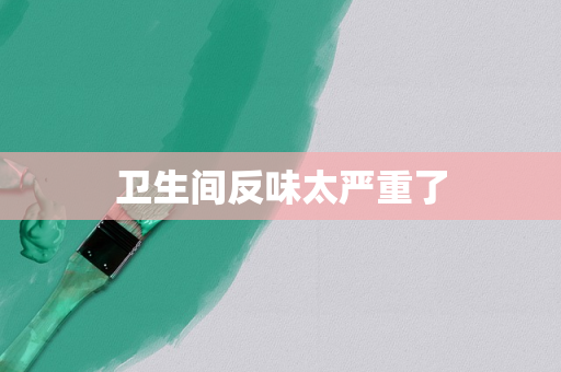 卫生间反味太严重了