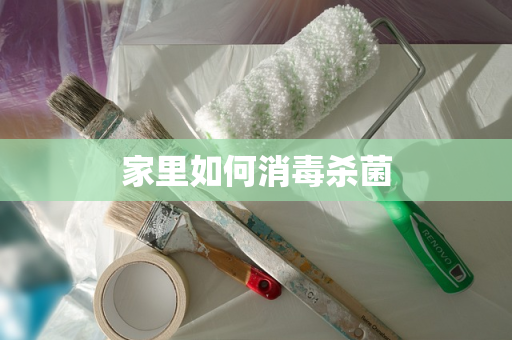 家里如何消毒杀菌
