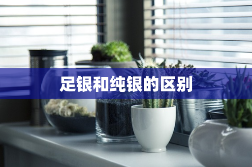 足银和纯银的区别