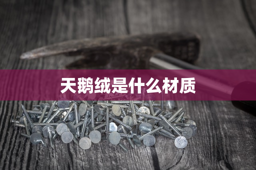 天鹅绒是什么材质