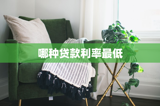 哪种贷款利率最低