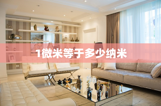 1微米等于多少纳米