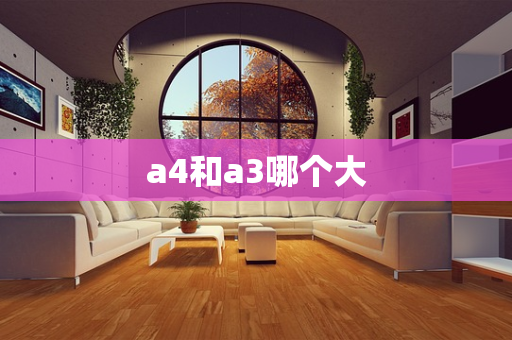 a4和a3哪个大