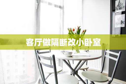 客厅做隔断改小卧室